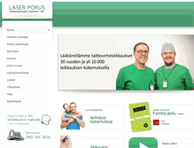 Tablet Screenshot of laser-porus.fi